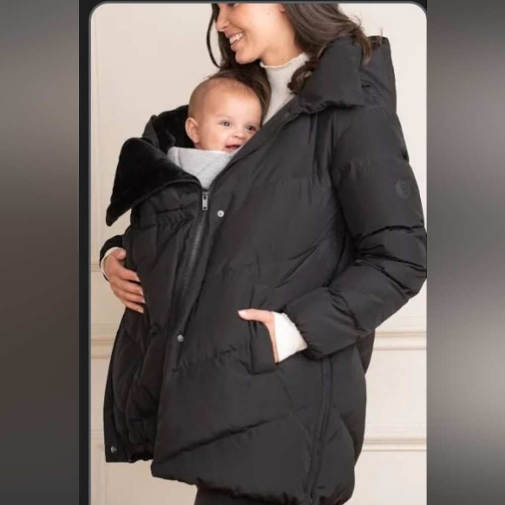ISO Seraphine Maternity Babywearing Short Chevron Puffer Coat /"Adena",10 or 12